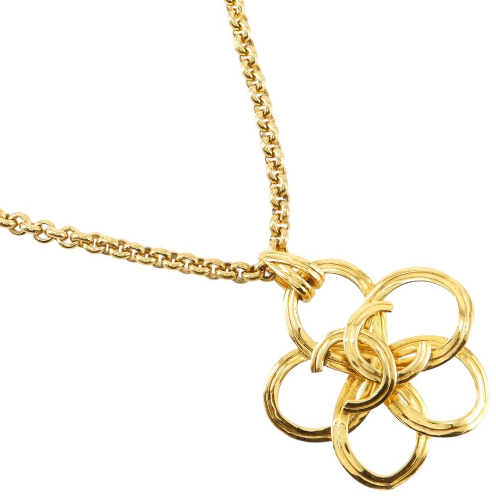 CHANEL Gold Logo Necklace